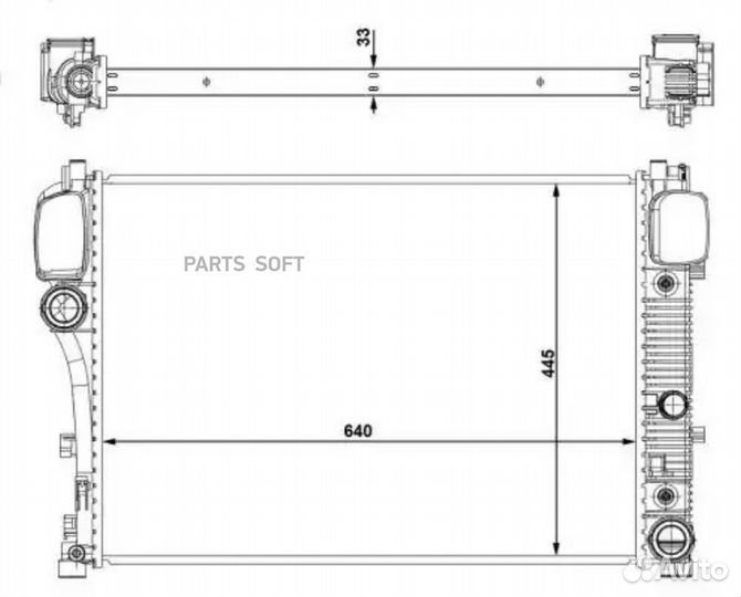 NRF 53839 Радиаторы системы охлаждения двигателей
