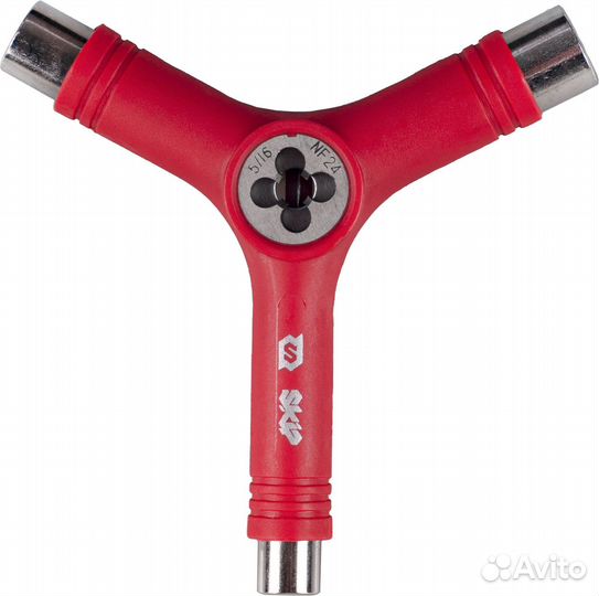 Ключ для скейтборда skip Y-Tool красный Vor424