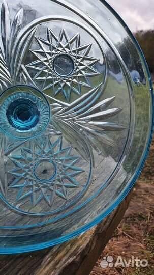 Ваза купоросное стекло