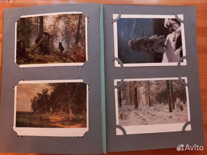 Альбомы СССР с открытками, русская живопись
