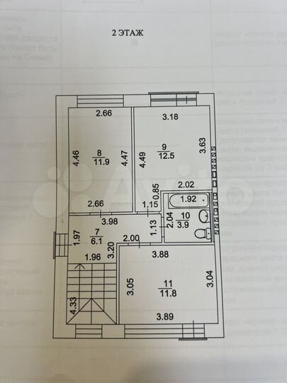 Таунхаус 106 м² на участке 2 сот.