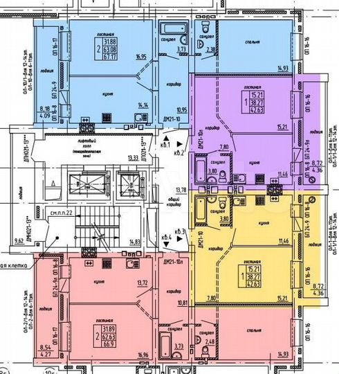 1-к. квартира, 42,6 м², 13/14 эт.
