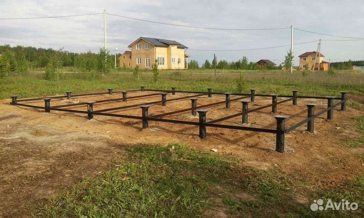 Сваи винтовые с установкой под ключ