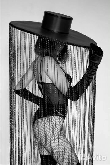 Шляпа с нитями для фотосессий