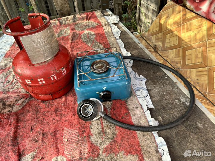 Плитка газовая походная + балон пропана