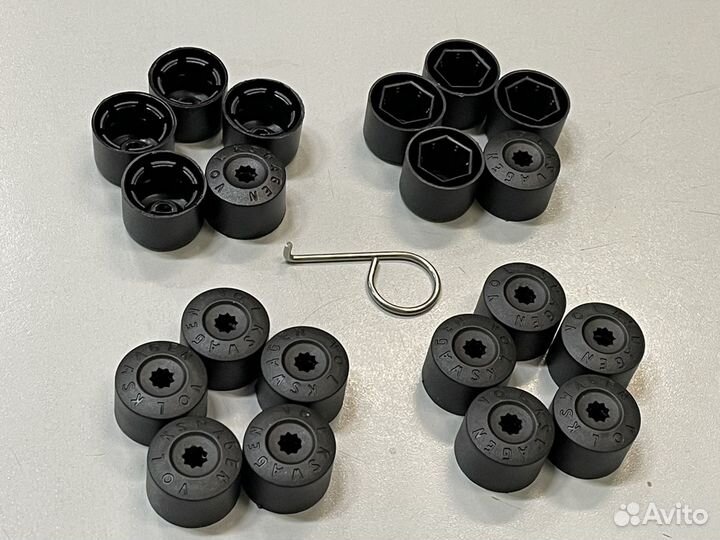 Колпачки на колесные болты vw 17мм + на секретки