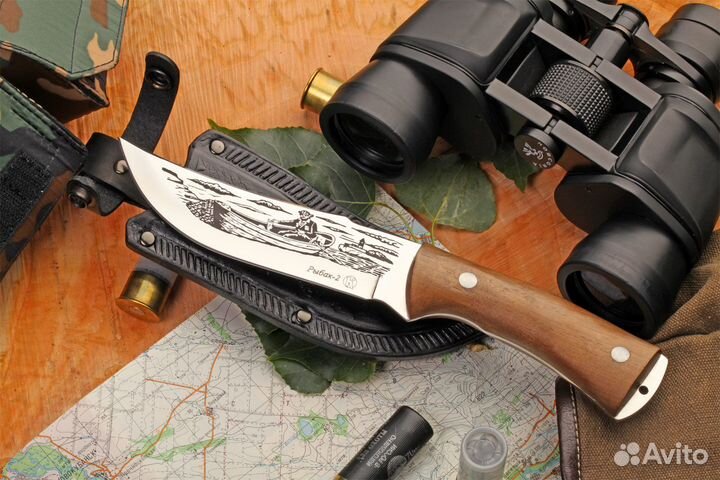 Нож рыбак-2 дерево орех (50831) Кизляр