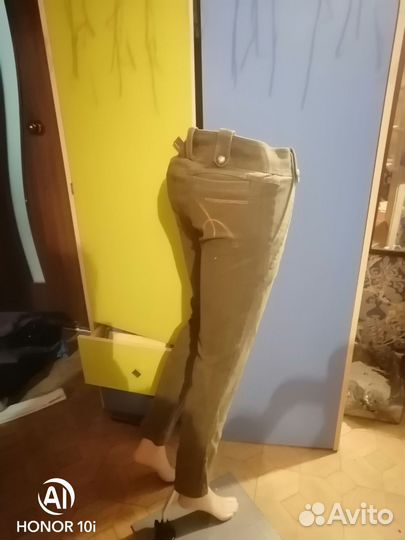 Брюки хлопок плотный джинса, zara