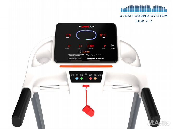 Беговая дорожка unixfit ST-630R White