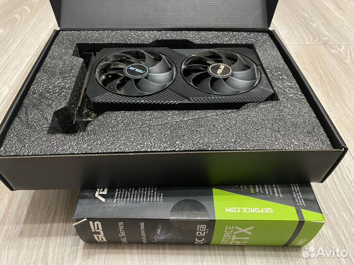 Видеокарта rtx 3060 Asus dual 12 GB