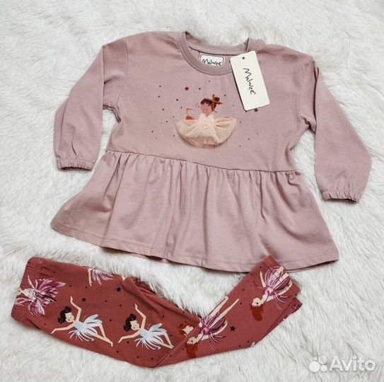 Новый комплект Malwee для девочки 90 92-98 см