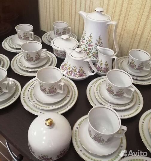 Сервиз чайный фарфоровые гдр