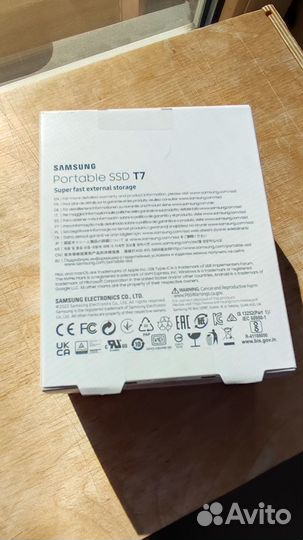 500 гб Внешний SSD Samsung T7, USB 3.2 новый