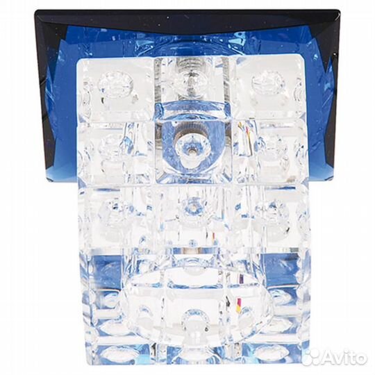 Светильник встраиваемый металлический и стеклянный