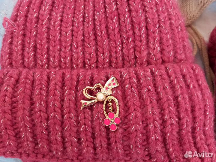 Комплект шапка, шарф