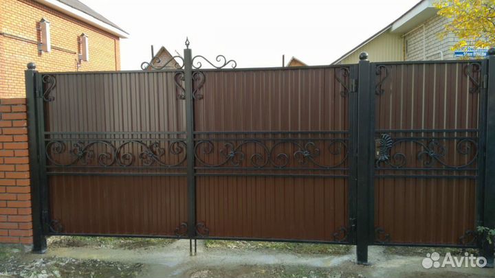 Ворота кованые
