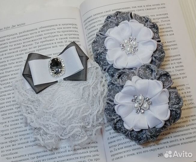 Школьный набор - галстук и бантики