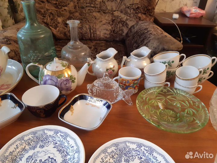 Посуда СССР фарфор стекло хрусталь