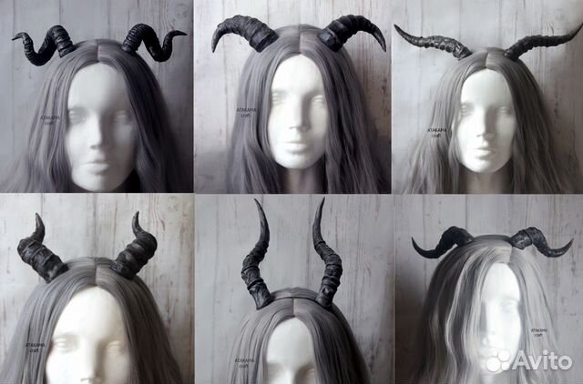 Рога на голову (невидимое крепление) для фотосесси