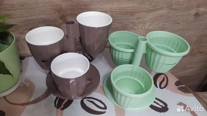 Кашпо пластиковые