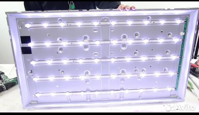 Подсветка экрана в сборе с корытом