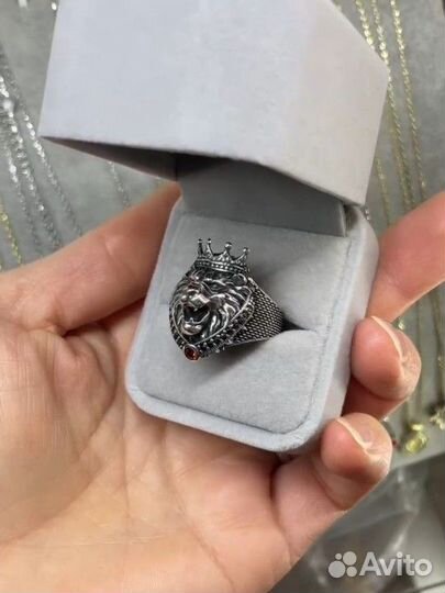 Мужской перстень серебро