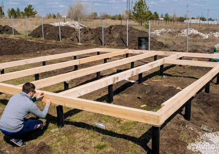 Винтовые сваи / монтаж