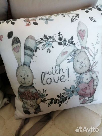 Бортики в кроватку новые