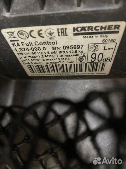 Karcher k4 на запчасти/восстановление