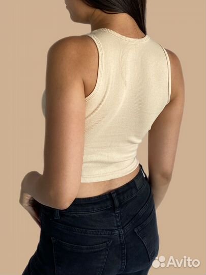 Кроп топ в рубчик
