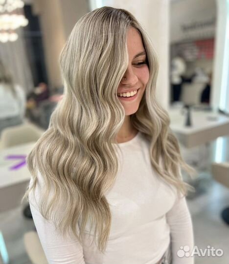 Окрашивание волос, окрашивание блонд