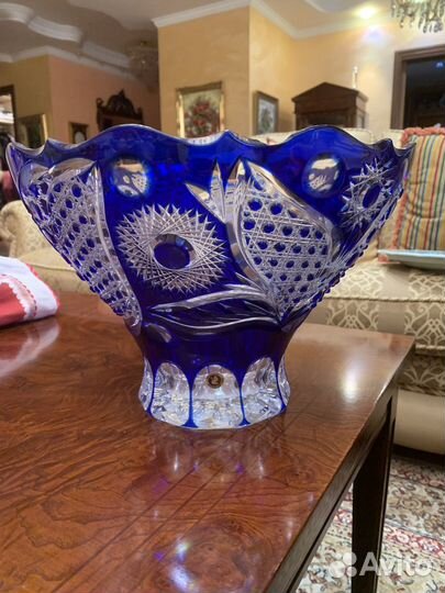 Ваза для фруктов Гусь-Хрустальный завод