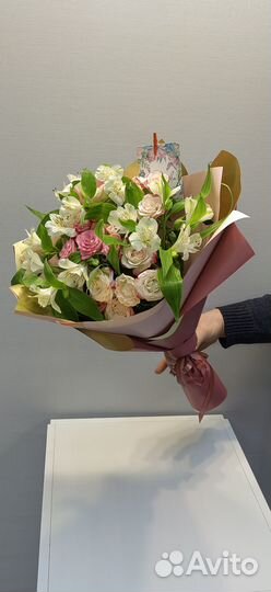 Цветы/доставка/букеты/букет из хризантем/букет роз