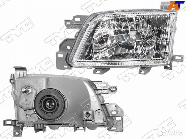 Фара subaru forester 99-02 LH хрусталь, без отверс