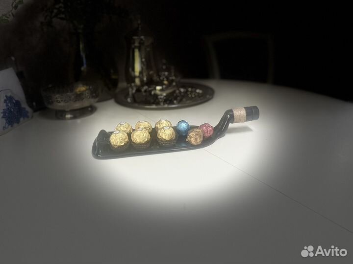 Тарелка бутылка сервировочная