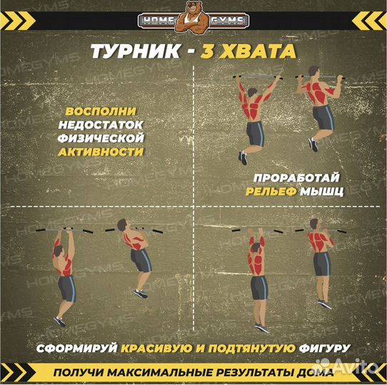 Турник настенный