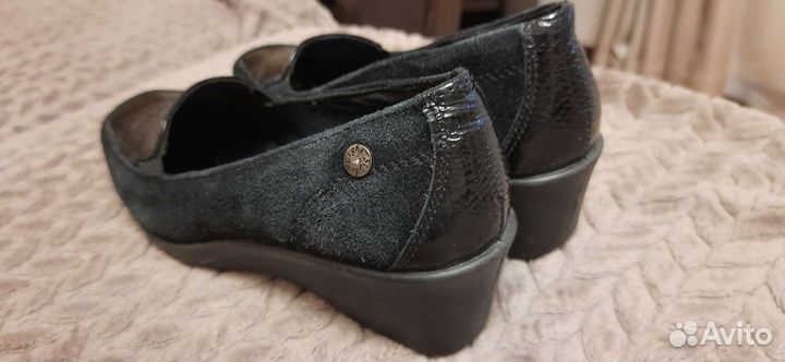 Туфли натуральная кожа, замша 39 40 италия