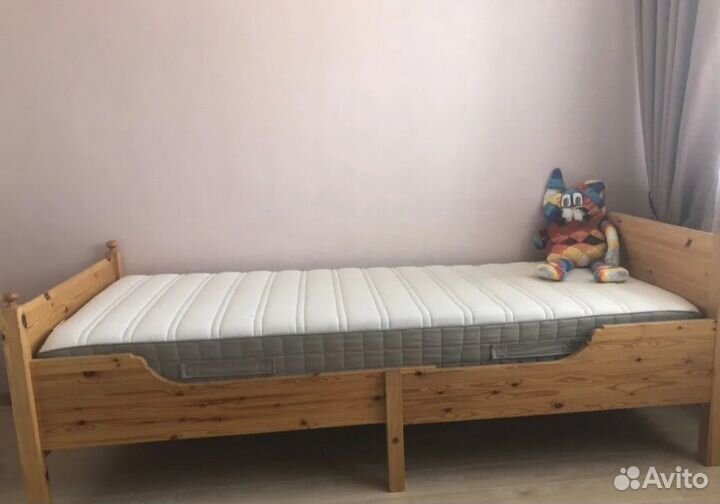 Детская кровать IKEA дерево