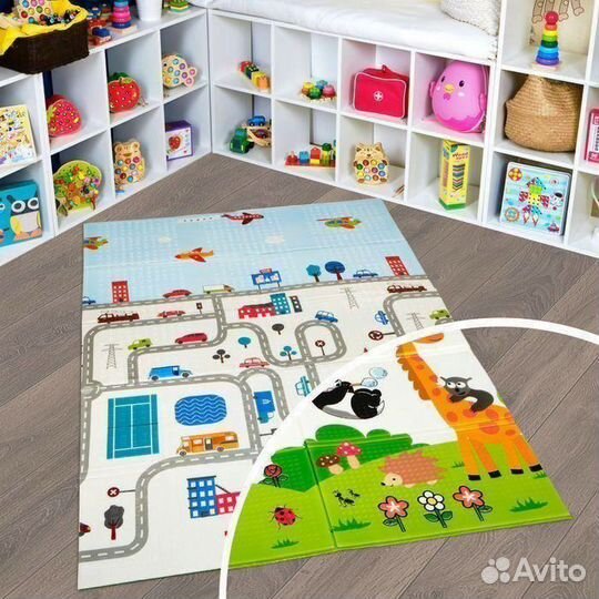 Детский коврик для ползания новый (заводской брак)