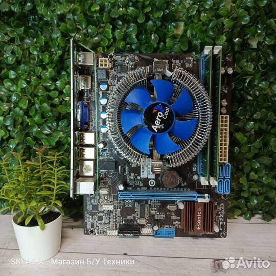 Материнская плата 1156 с процессором I3