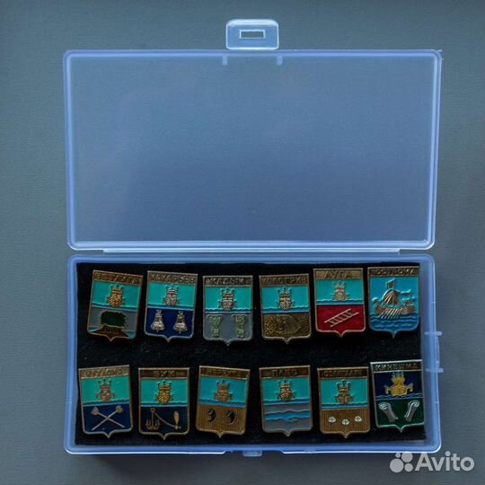 Набор значков городов Костромской области