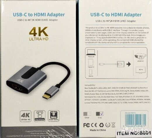 USB Type C на hdmi 4k