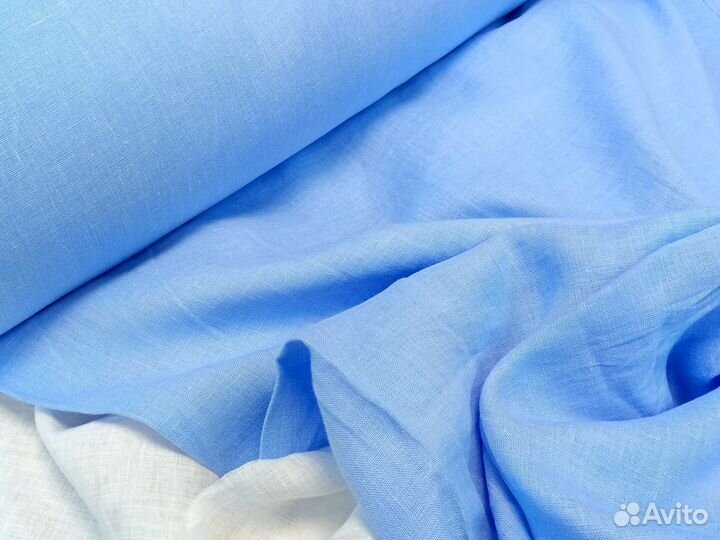 Ткань лён с эффектом мятости на отрез