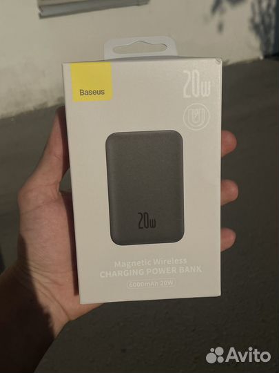 Новый павербанк Baseus 6000 мАч 20Вт