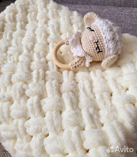 Плед детский плюшевый