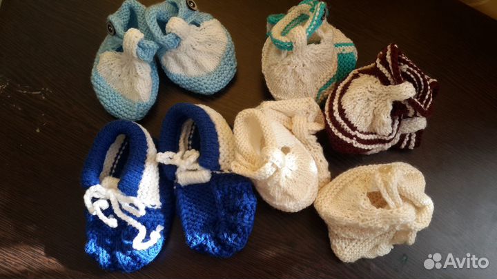 Пинетки, носочки новые вязаные