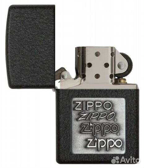 Зажигалка Zippo 363 Black Crackle Оригинал Новая