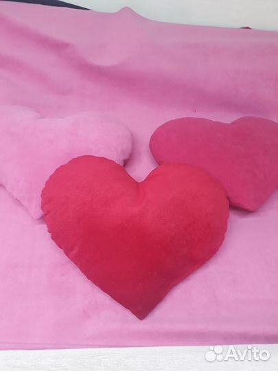 Подушка сердце (флок)