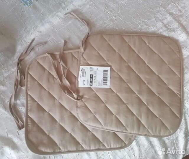 Подушка на стул икеа 38/35 x 38 см, бежевый