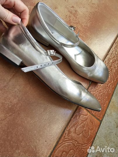 Балетки натуральная кожа 38